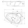 Ekskluzywna Wanna Kaliope 170x110 - Relaks w Nowoczesnym Stylu!