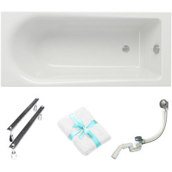 Elegancka Wanna Akrylowa Cersanit Flavia 170x70 z Syfonem i Nóżkami - Komfort w Łazience