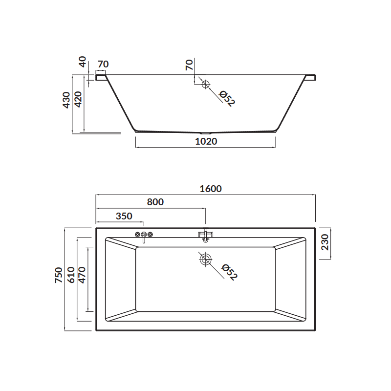 Cersanit Intro Wanna Akrylowa 160x75 cm z Syfonem i Nóżkami - Elegancja i Funkcjonalność