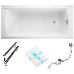 Wanna prostokątna Cersanit Korat 150x70 cm z syfonem i nogami – Elegancja i funkcjonalność