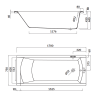 Akrylowa wanna Cersanit Korat 170x75, z syfonem i nogami - Twoje luksusowe spa w łazience!