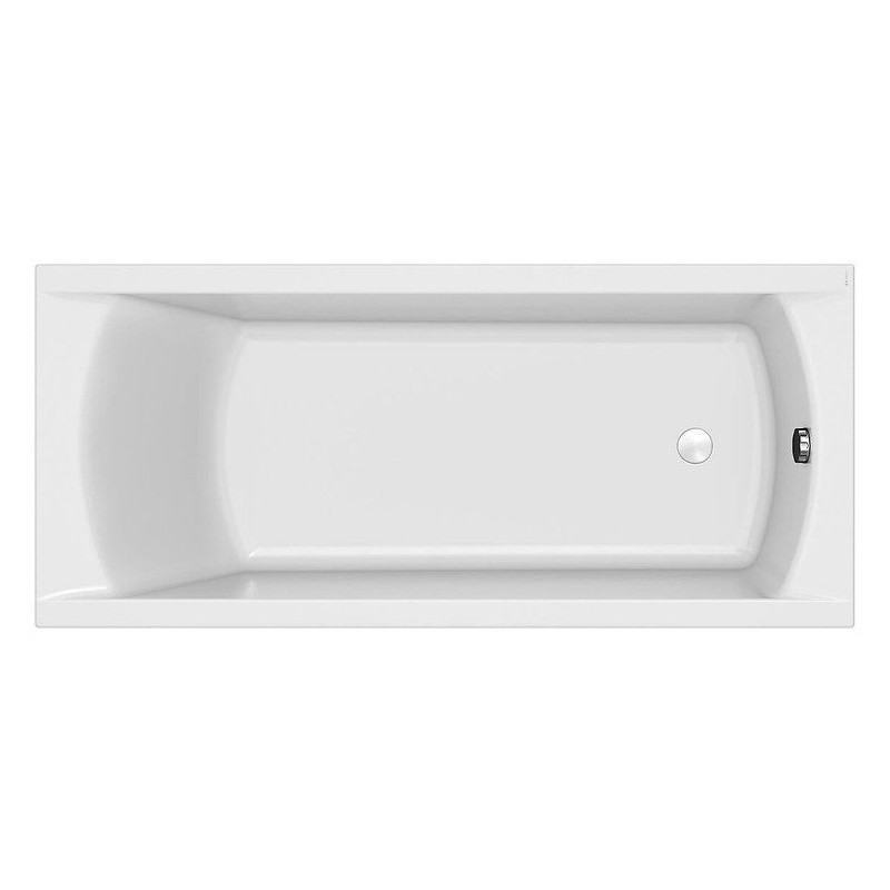 Elegancka Wanna Akrylowa Cersanit Korat 180x80 z Syfonem i Nogami, Biała