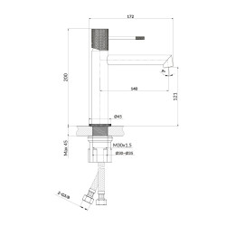 Bateria Umywalkowa Zen Cersanit Chrom - Perlator Water Save, Głowica Ceramiczna, Super Shine, Wężyki Eco EPDM