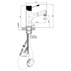 Bateria Umywalkowa z Wyciąganą Wylewką ZEN by Cersanit Chromowana, Unikalny Design i Technologia Water Save