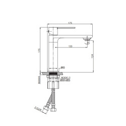 Bateria Łazienkowa VIRGO Chrom Elegancka z Eko Perlatorem 6l/min i Łatwym Montażem EasyFIX
