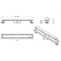 Odpływ liniowy dwustronny G-DRAIN MILKY 80