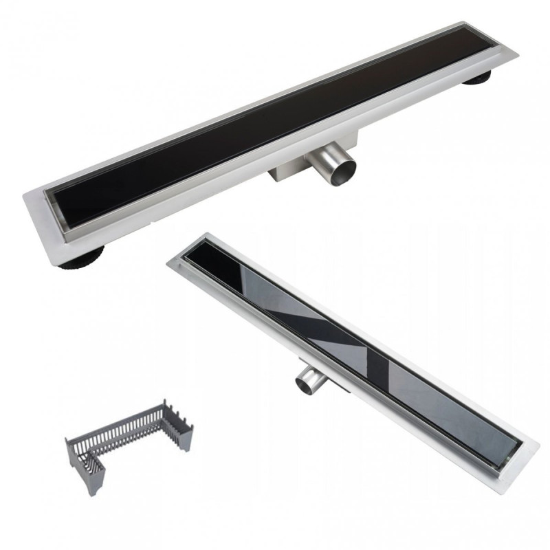 Odpływ liniowy dwustronny G-DRAIN DARK NEXT 80