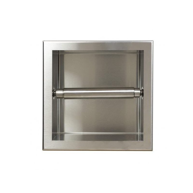 Uchwyt wnękowy na papier toaletowy Wall - Box Paper 1 Inox