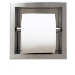 Uchwyt wnękowy na papier toaletowy Wall - Box Paper 1 Inox