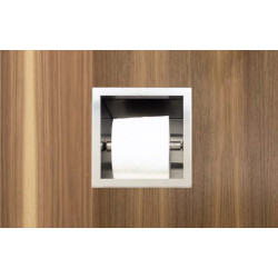 Uchwyt wnękowy na papier toaletowy Wall - Box Paper 1 Inox