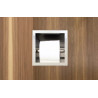 Uchwyt wnękowy na papier toaletowy Wall - Box Paper 1 Inox