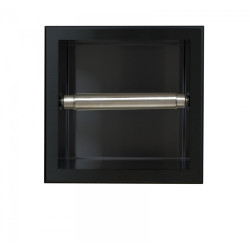 Uchwyt wnękowy na papier toaletowy Wall - Box Paper 1 Black