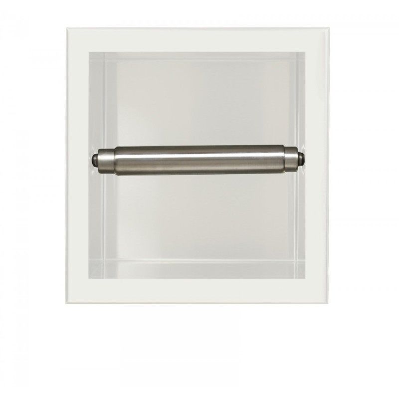 Uchwyt wnękowy na papier toaletowy Wall - Box Paper 1 White