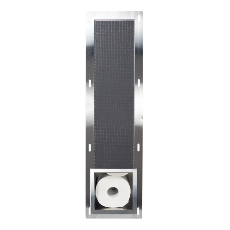 Półka wnękowa na papier toaletowy Wall - Box Paper 3 Inox