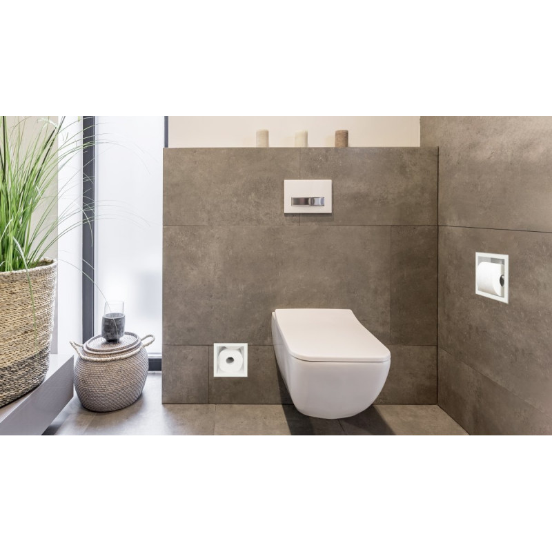 Półka wnękowa na papier toaletowy Wall - Box Paper 3 Inox