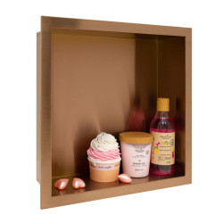 Półka wnękowa Wall - Box ONE 30x30x10 Miedż