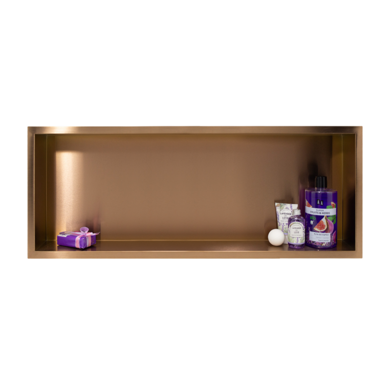 Półka wnękowa Wall - Box ONE 90x30x7 Miedż