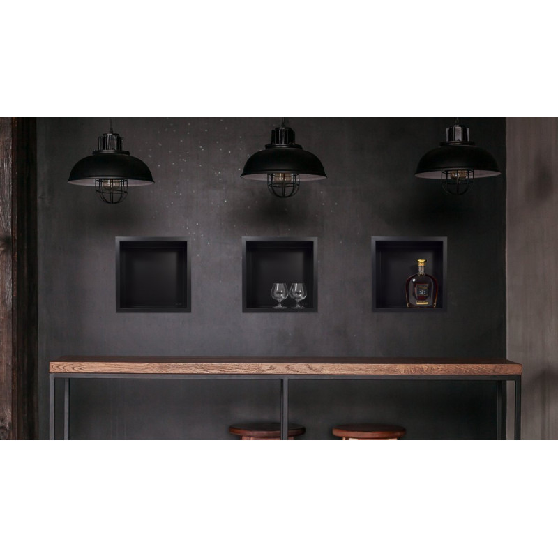 Półka wnękowa Wall - Box ONE 30x30x10 Czarna