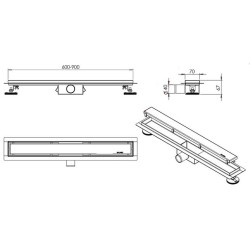 Odpływ liniowy dwustronny 2w1 DUPLEX 800