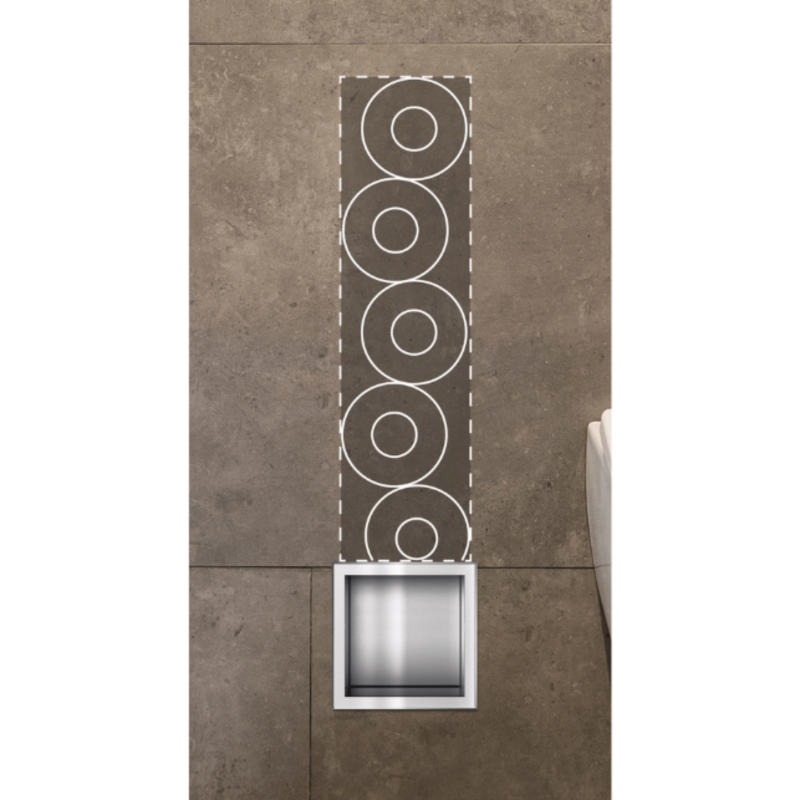 WALL-BOX PAPER 3 - Magazynek na papier INOX