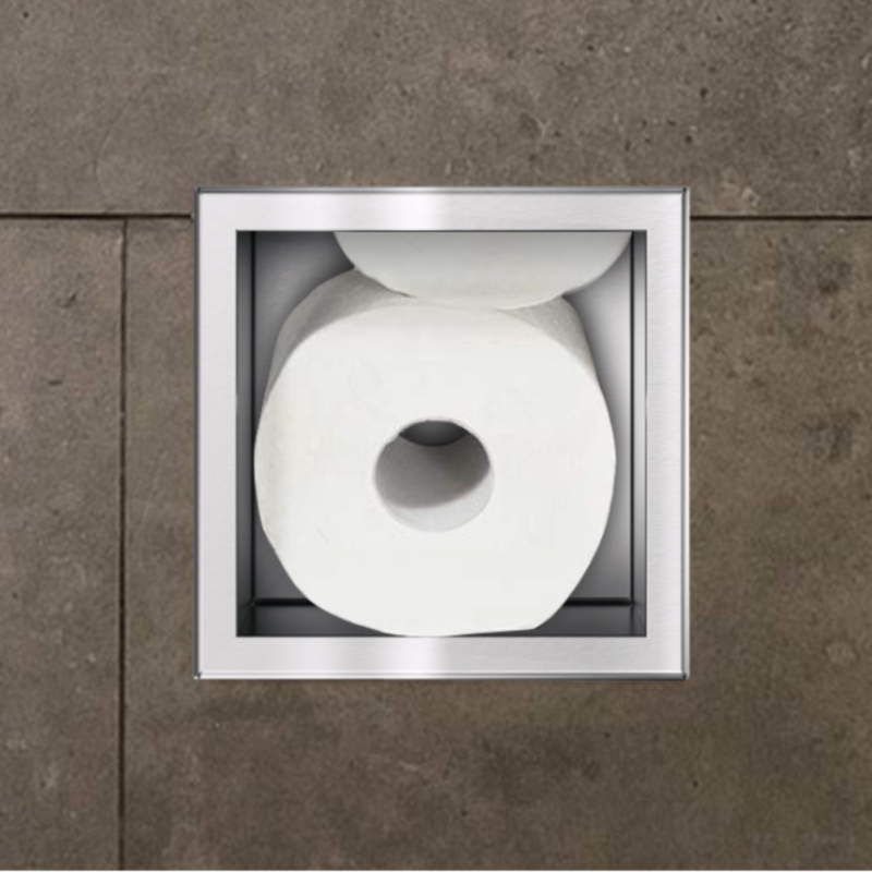 WALL-BOX PAPER 3 - Magazynek na papier INOX