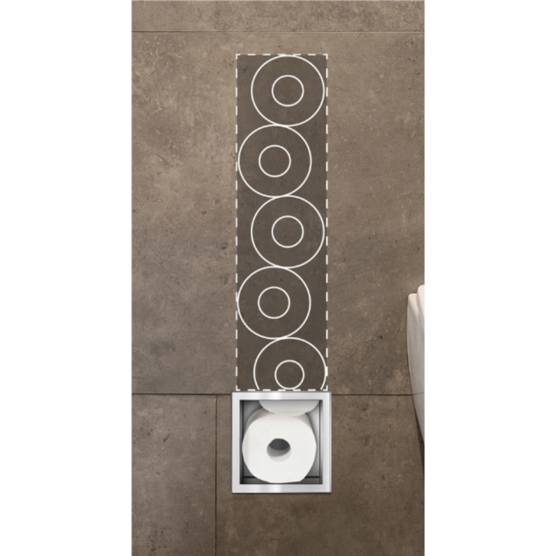 WALL-BOX PAPER 3 - Magazynek na papier INOX