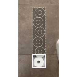 WALL-BOX PAPER-3 White - Magazynek na papier biały