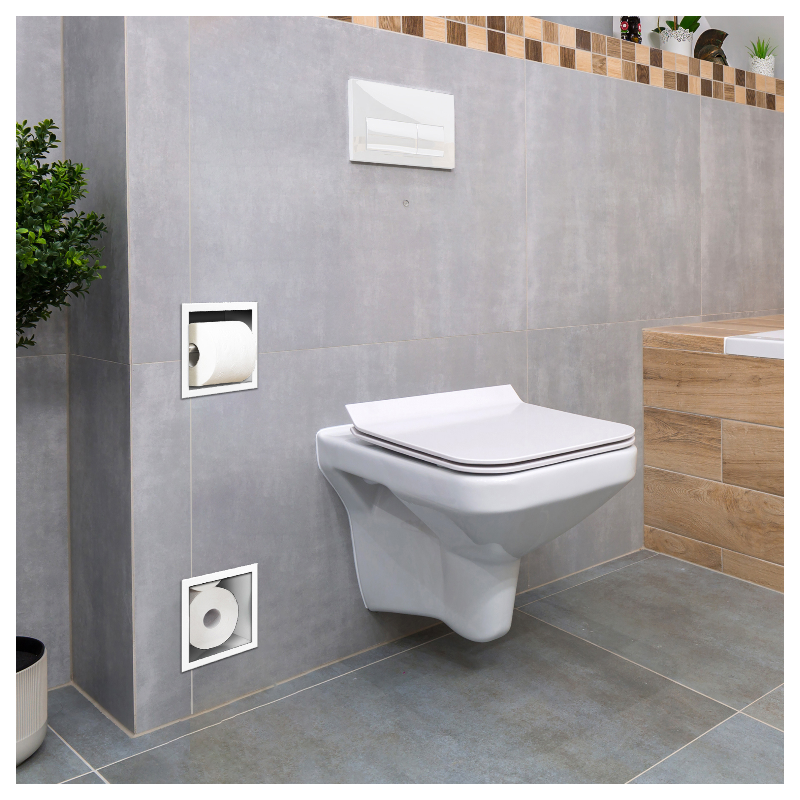 WALL-BOX PAPER 2 White - Magazynek z podajnikiem papieru biały