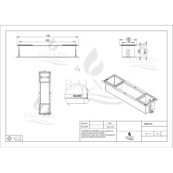 WALL-BOX PAPER 2 Black - Magazynek z podajnikiem papieru czarny