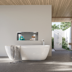 WALL-BOX ONE - Półka wnękowa INOX 90x30x7cm