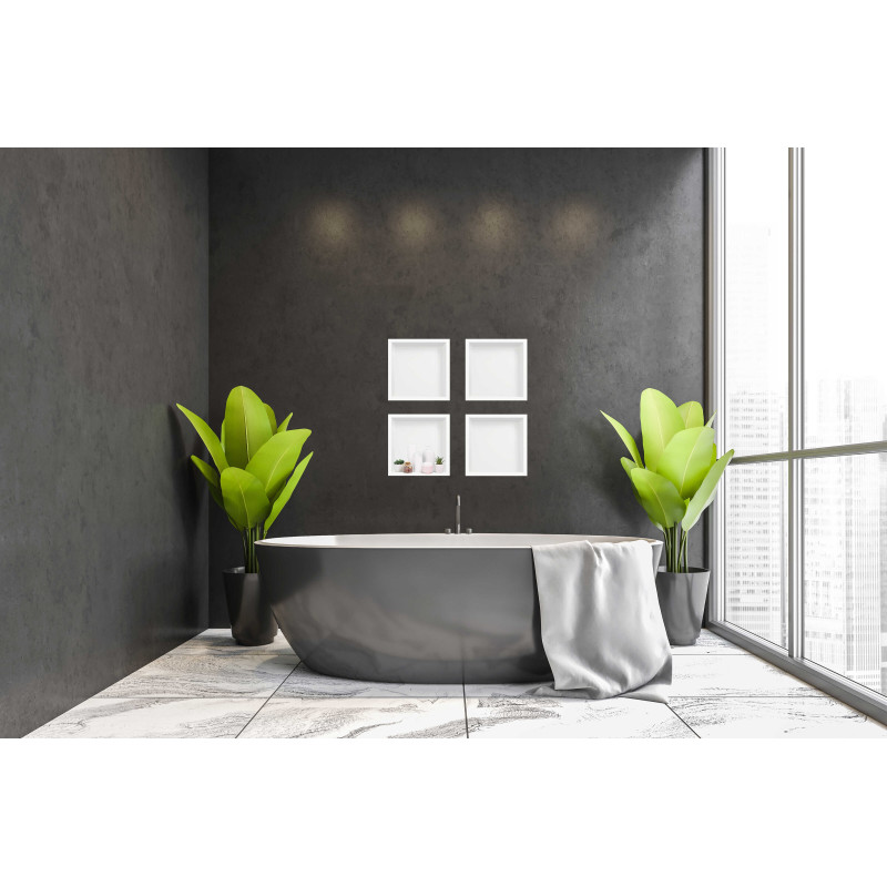 WALL-BOX ONE White - Półka pojedyncza biała 30x30x7 cm