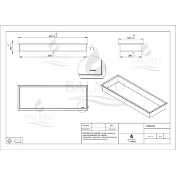 WALL-BOX ONE White - Półka pojedyncza biała 90x30x10 cm