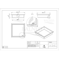 WALL-BOX ONE Black - Półka pojedyncza czarna 30x30x7 cm