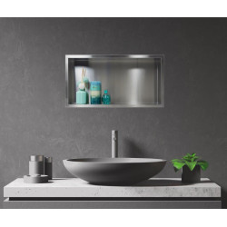 WALL-BOX ONE - Półka wnękowa INOX 60x30x10 cm
