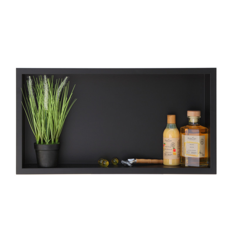 WALL-BOX ONE Black - Półka pojedyncza czarna 60x30x7 cm