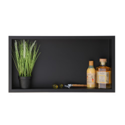 WALL-BOX ONE Black - Półka pojedyncza czarna 60x30x10 cm