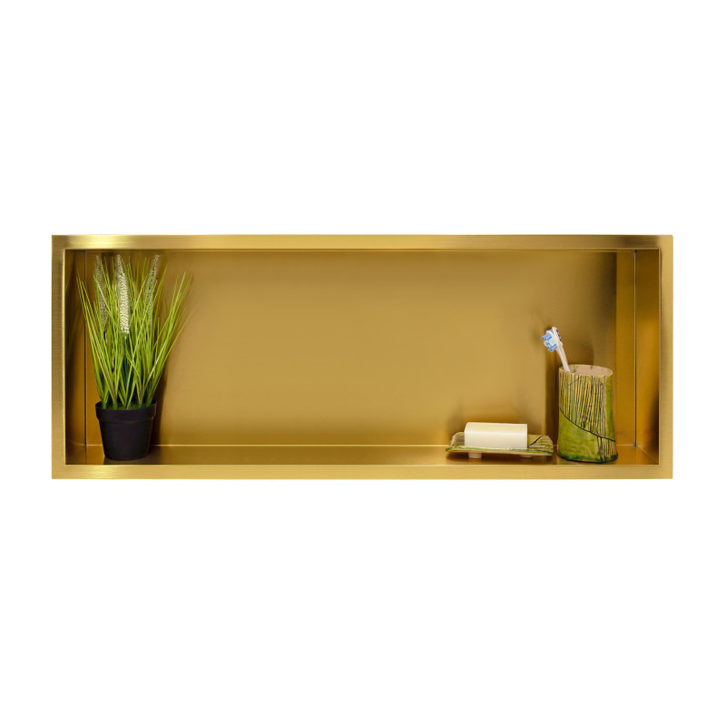 WALL-BOX ONE Gold / Brass - Półka pojedyncza złota 90x30x7 cm