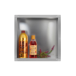 WALL-BOX NO RIM - Półka wnękowa bezramkowa INOX 30x30x10 cm