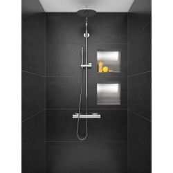 WALL-BOX NO RIM - Półka wnękowa bezramkowa INOX 30x30x10 cm