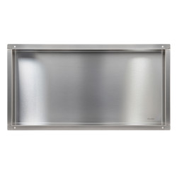 WALL-BOX NO RIM - Półka wnękowa bezramkowa INOX 60x30x7 cm