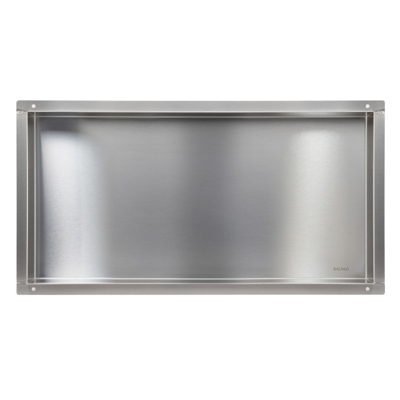 WALL-BOX NO RIM - Półka wnękowa bezramkowa INOX 60x30x10 cm