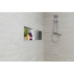 WALL-BOX NO RIM - Półka wnękowa bezramkowa INOX 90x30x10 cm