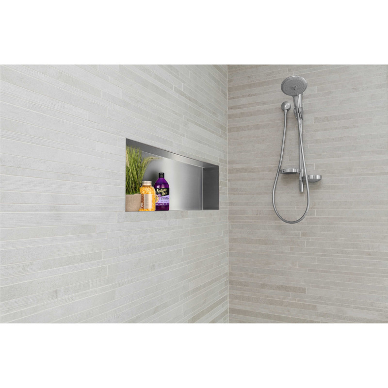 WALL-BOX NO RIM - Półka wnękowa bezramkowa INOX 90x30x10 cm