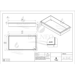 WALL-BOX No Rim Black - Półka wnękowa bezramkowa czarna 60x30x7 cm