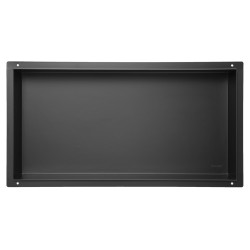 WALL-BOX No Rim Black - Półka wnękowa bezramkowa czarna 60x30x10 cm