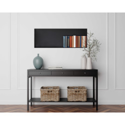 WALL-BOX No Rim Black - Półka wnękowa bezramkowa czarna 90x30x10 cm