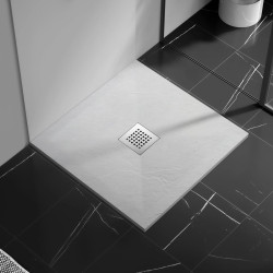 Stone Tray - Brodzik kompozytowy "F" Biały 90x90x2,5