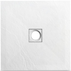 Stone Tray - Brodzik kompozytowy "F" Biały 90x90x2,5