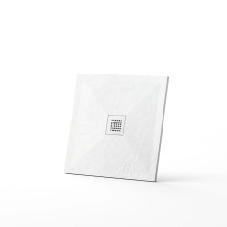 Stone Tray - Brodzik kompozytowy "F" Biały 90x90x2,5