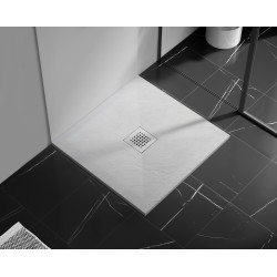 Stone Tray - Brodzik kompozytowy "F" Biały 90x100x2,5